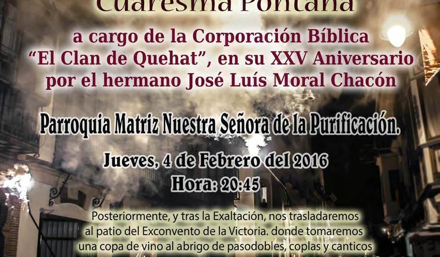 Exaltación del Jueves Lardero y Cuaresma Pontana