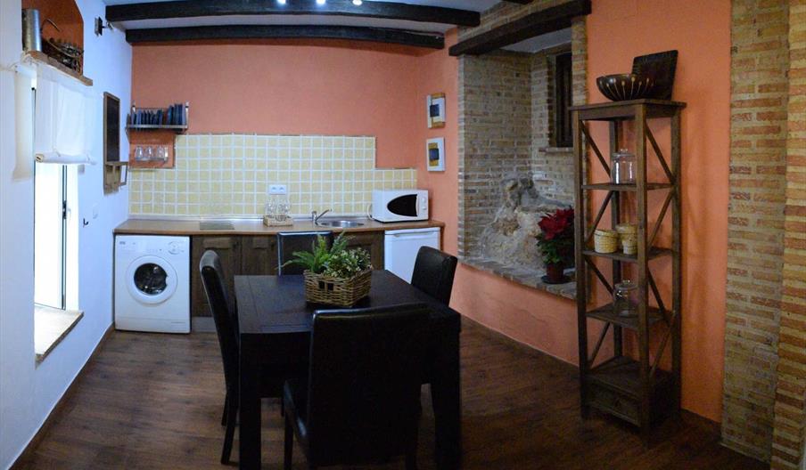 Comedor y cocina apartamento casa cueva