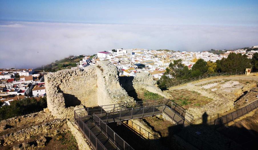 Castillo de Medina Sidonia vistas hacía el pueblo