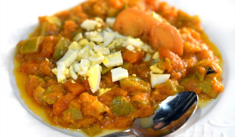 Alboronía, plato típico de Carmona