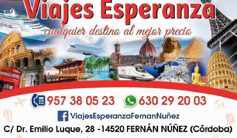 Agencia de Viajes y Turismo Esperanza. Fernán Núñez (Córdoba)