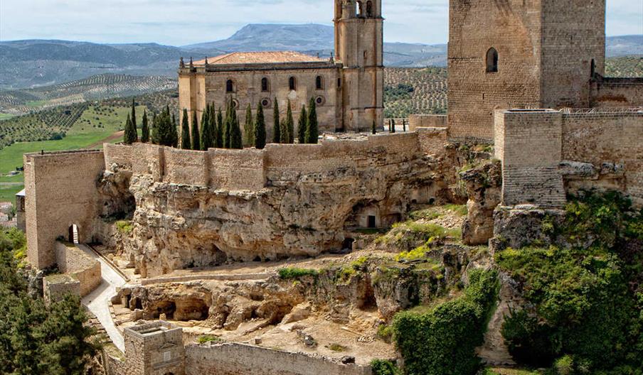 Vista aérea de la Fortaleza y sus entrepuertas