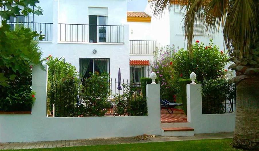 Vista desde el jardin comunitario