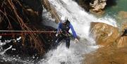 Rápel en barranco de la Cerrada del Utrero