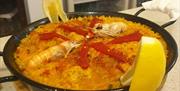 Paella bajo de Guía