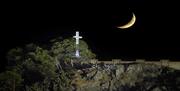 Peñón del Santo nocturna